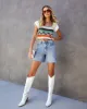 Caribe Crochet Knit Crop Top sold by Vici