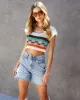 Caribe Crochet Knit Crop Top sold by Vici