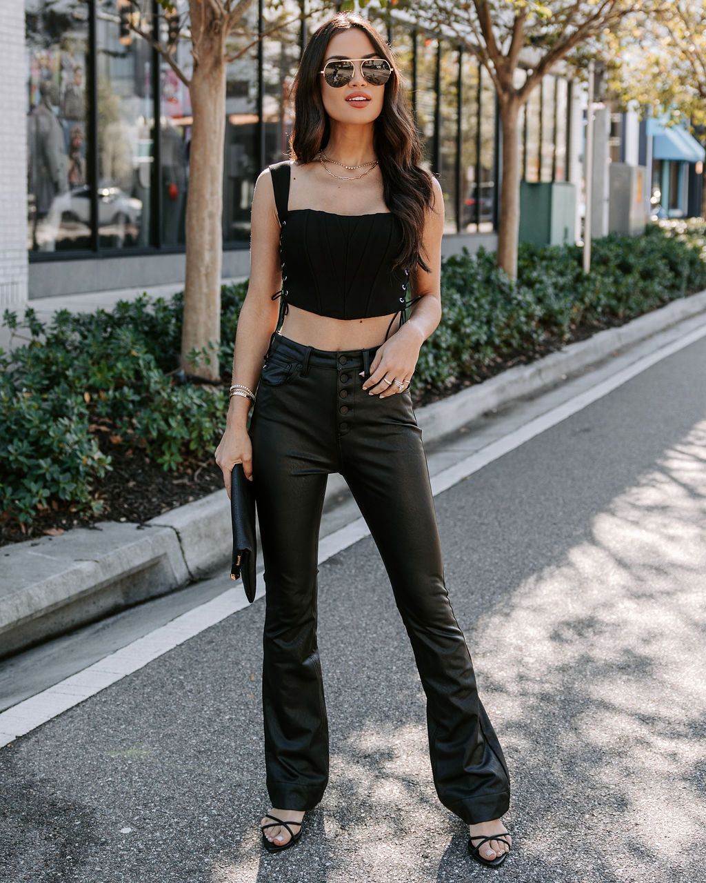 Not Your Baby Lace Up Corset Top sold by Vici product image thumbnail 3