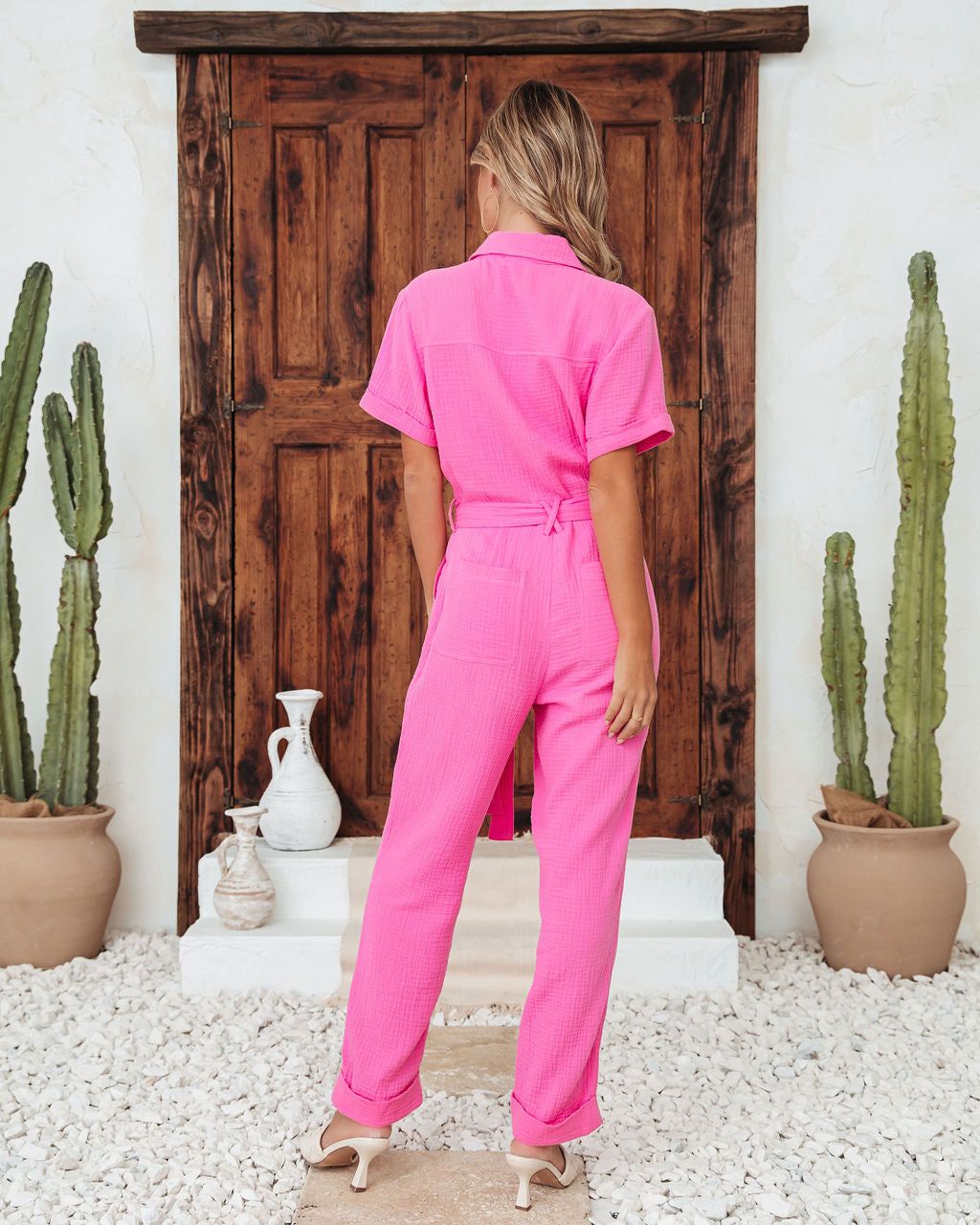Janice Cotton Pocketed Jumpsuit sold by Vici product image thumbnail 4
