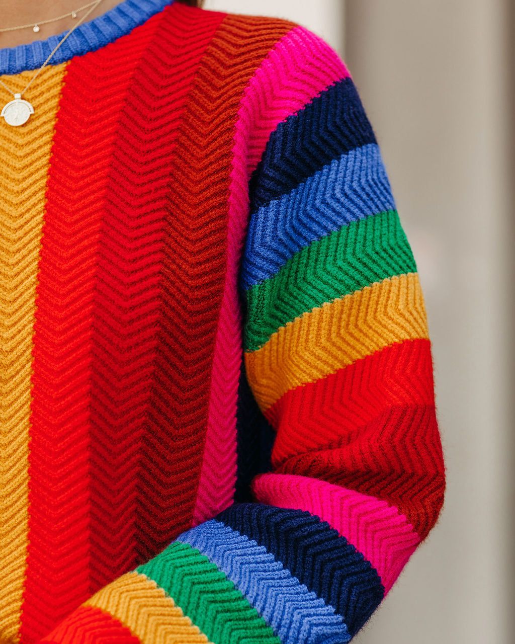 Fill With Colors Striped Knit Sweater - FINAL SALE sold by Vici product image thumbnail 6