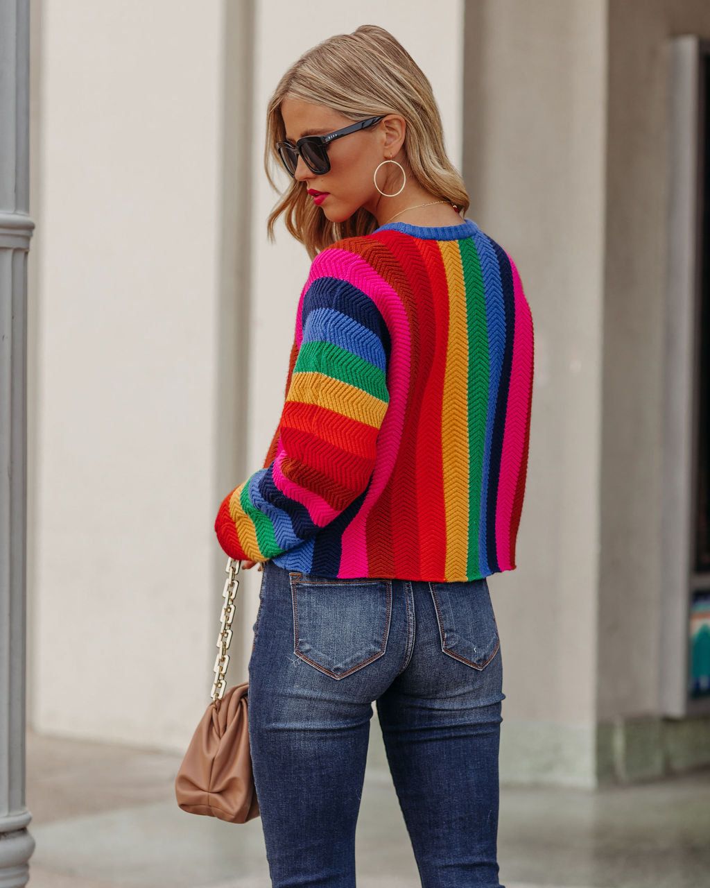 Fill With Colors Striped Knit Sweater - FINAL SALE sold by Vici product image thumbnail 4