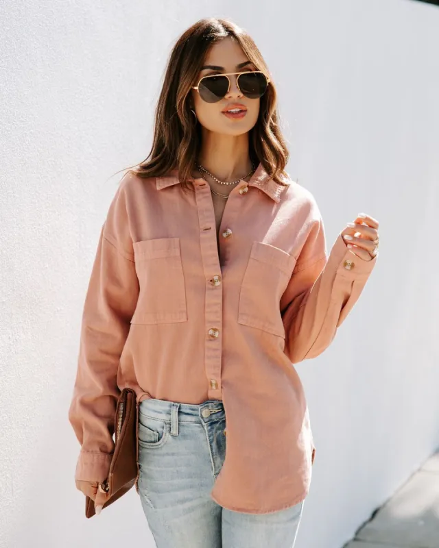 Haley Cotton Shacket sold by Vici