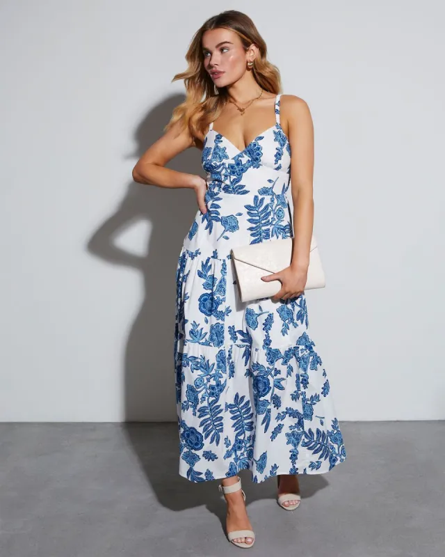 Venita V-Neck Maxi Dress sold by Vici