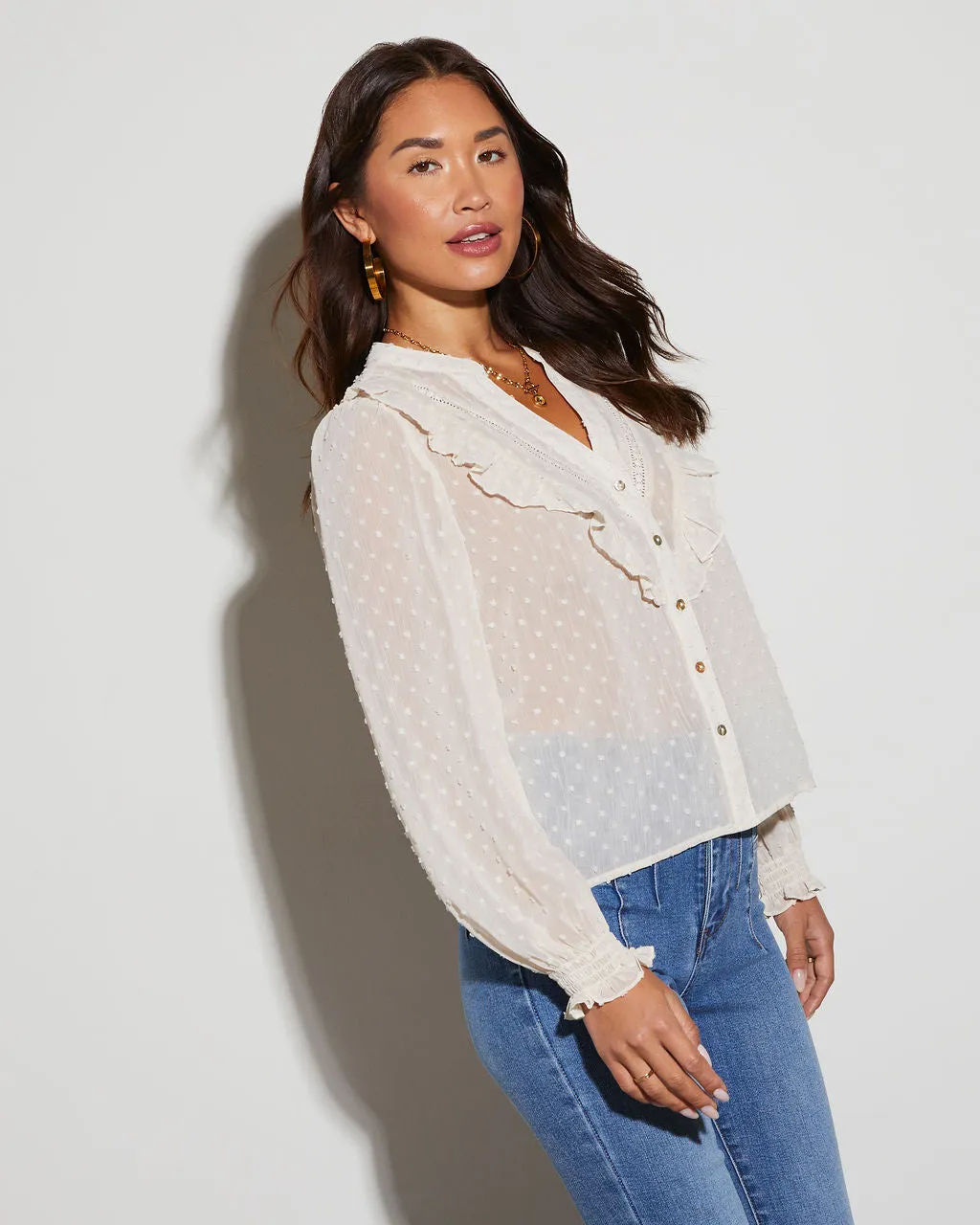 Irene Long Sleeve Blouse sold by Vici product image thumbnail 4