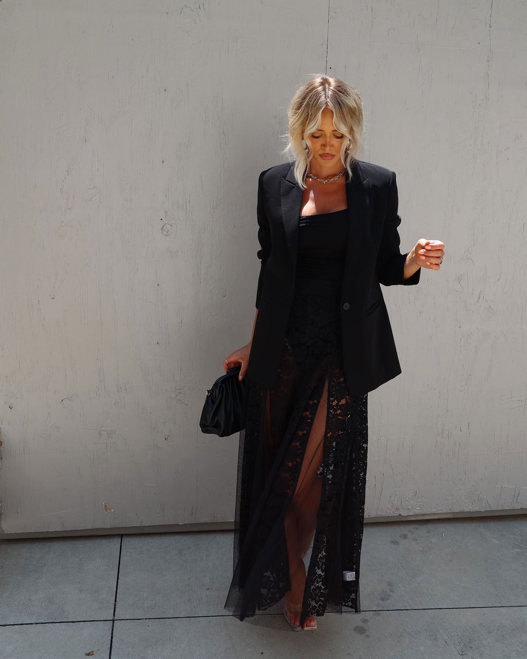 Shelley Lace Midi Skirt sold by Vici product image thumbnail 3