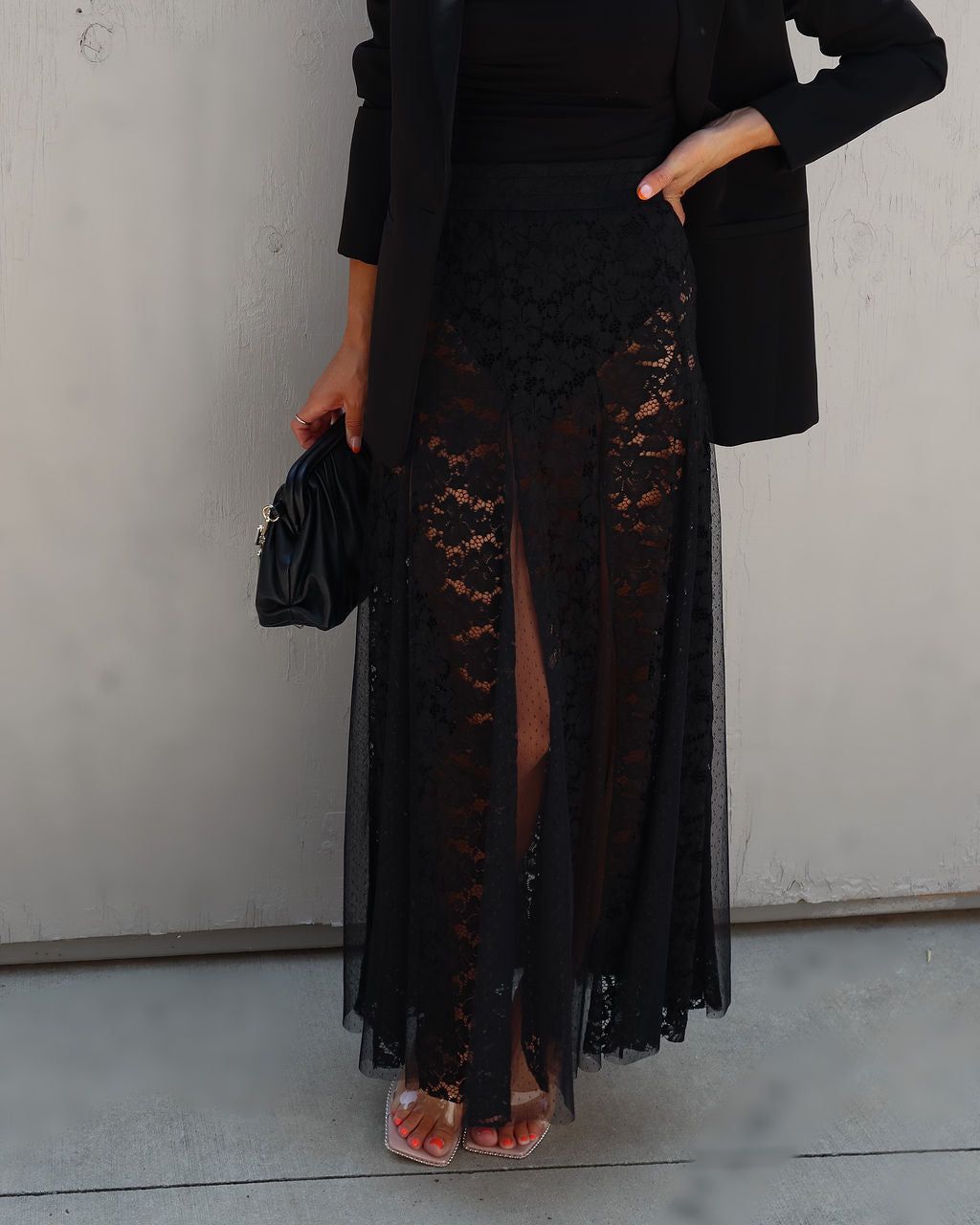 Shelley Lace Midi Skirt sold by Vici product image thumbnail 2