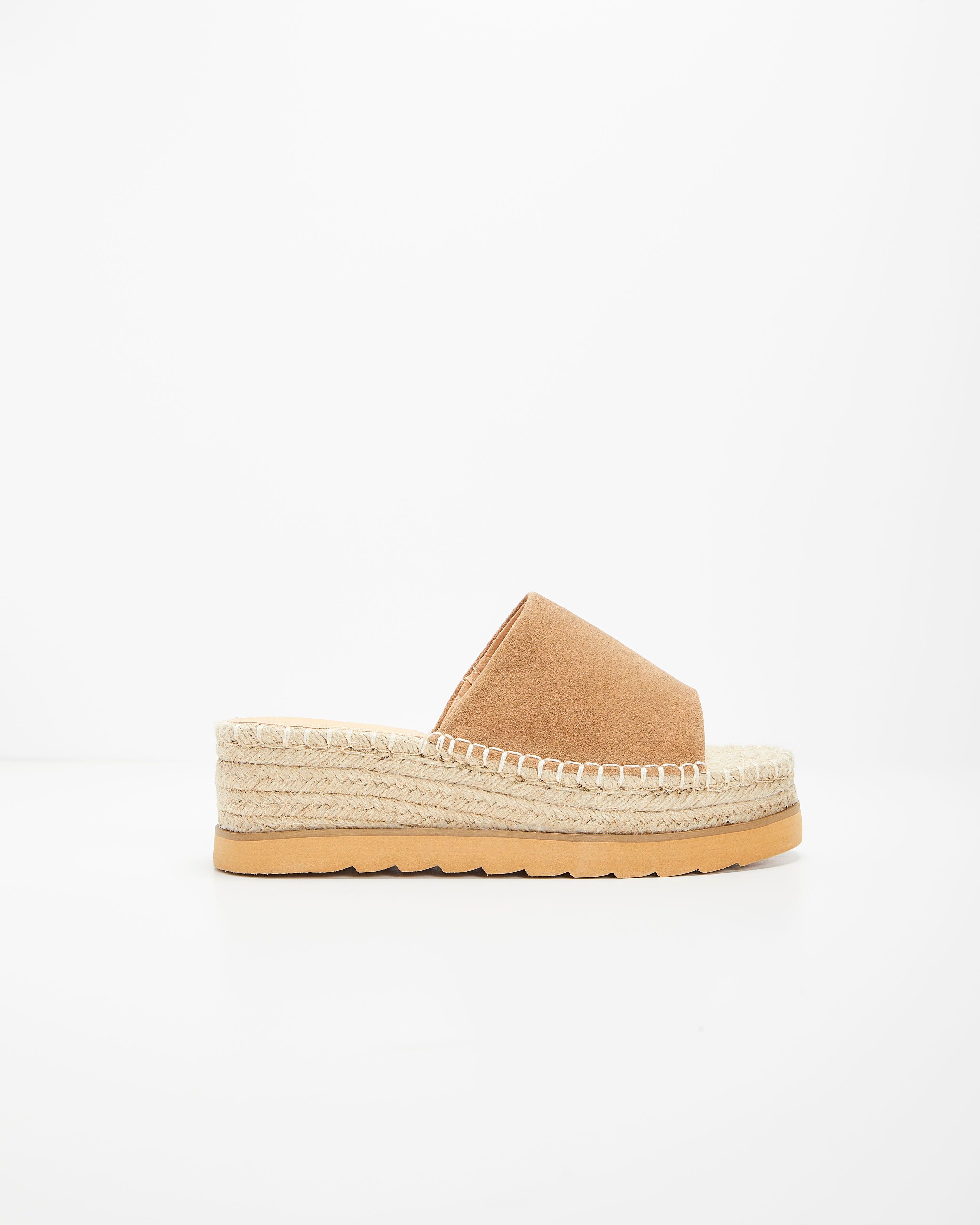 Isolda Espadrille Platform Sandals - Taupe - FINAL SALE sold by Vici product image thumbnail 4