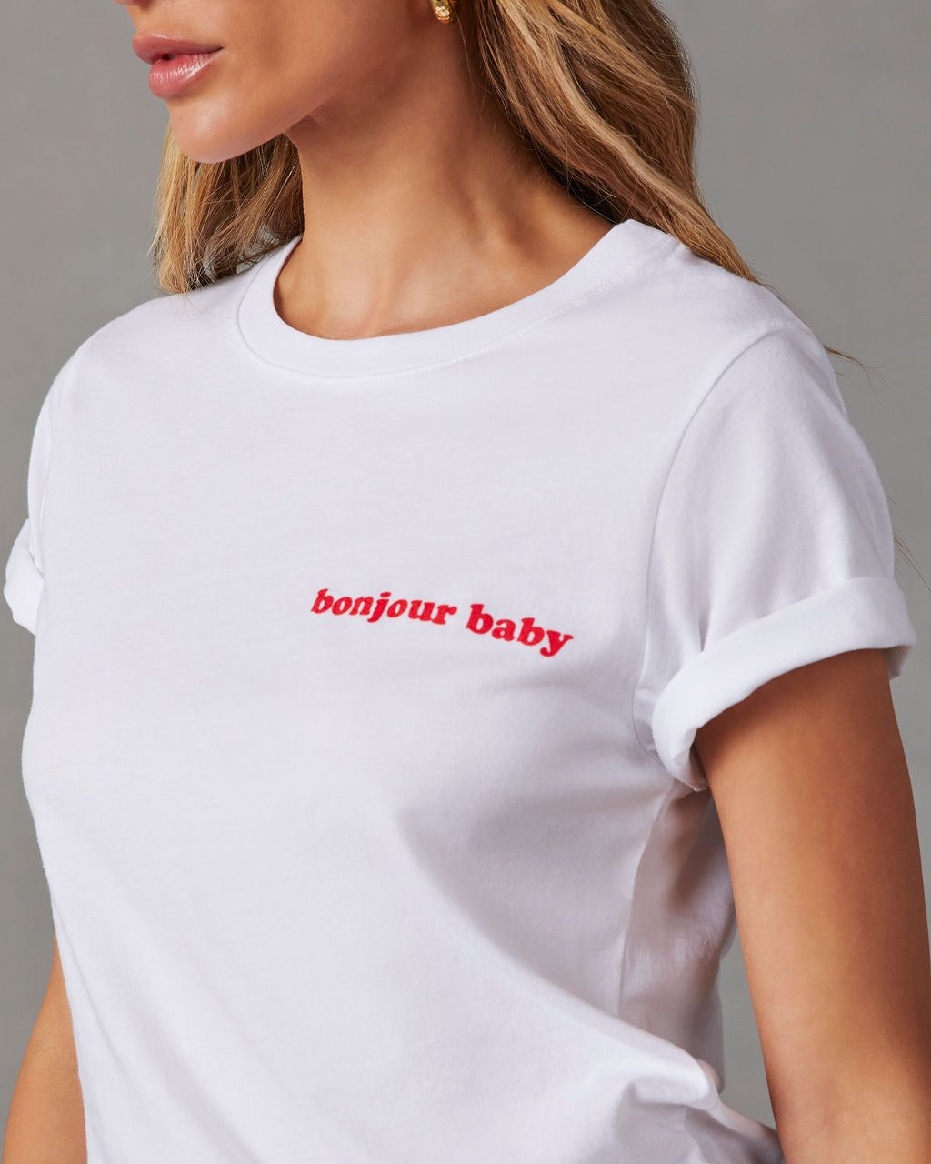 Bonjour Baby Cotton Tee - White - SALE sold by Vici product image thumbnail 5
