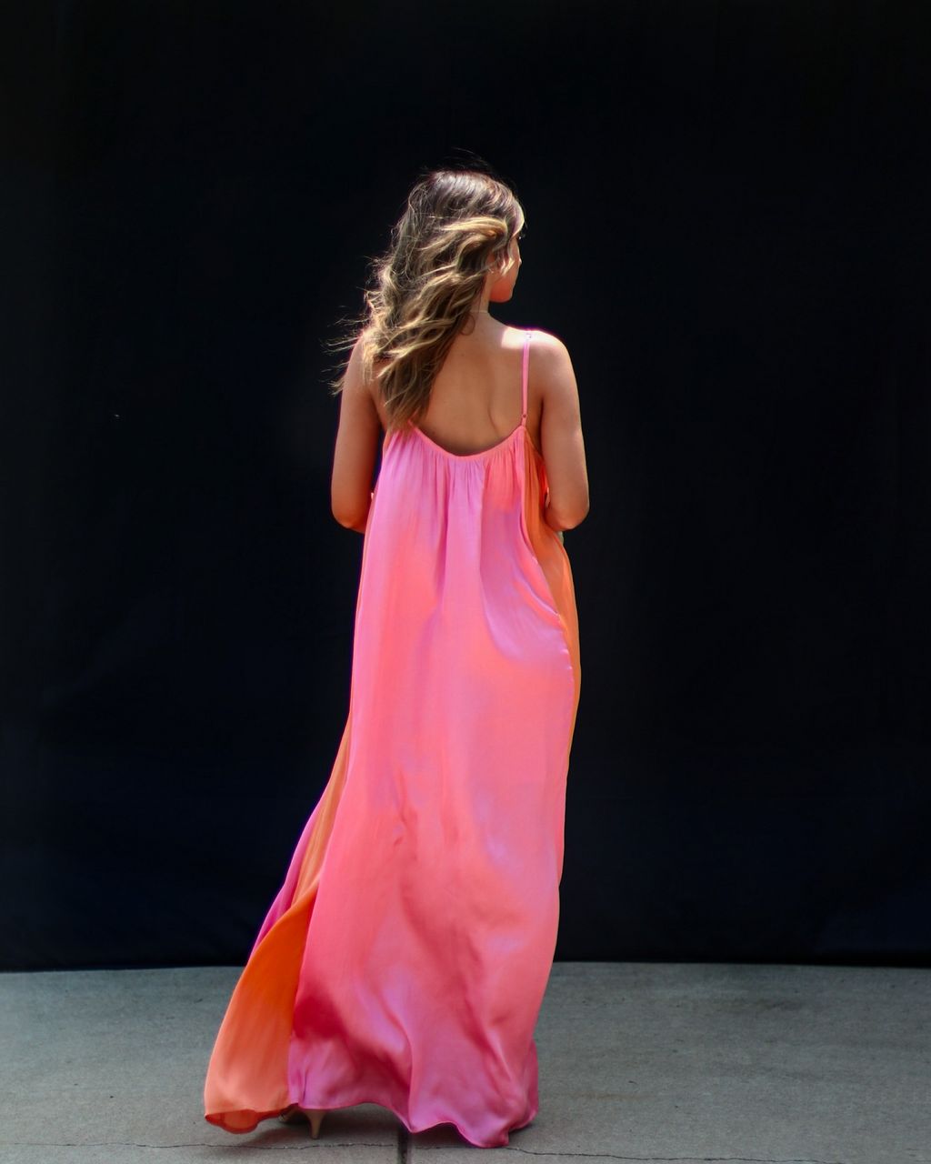 Pomelo Colorblock Plisse Maxi Dress sold by Vici product image thumbnail 2