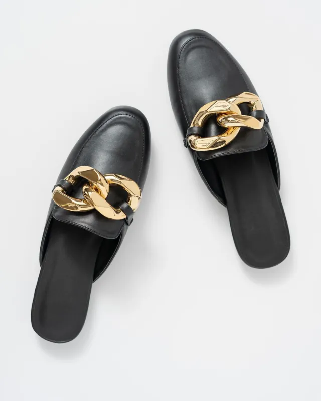 Alexis Black Slip On Loafers - Black - FINAL SALE sold by Vici