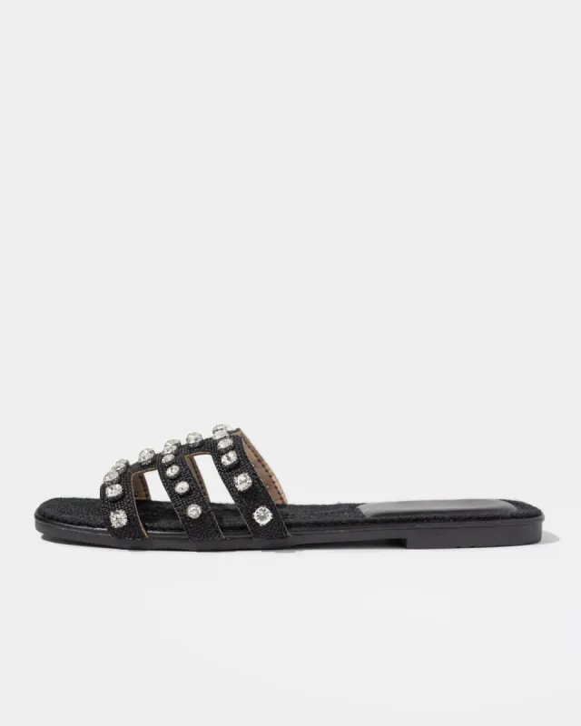 Lawson Woven Embellished Sandal sold by Vici