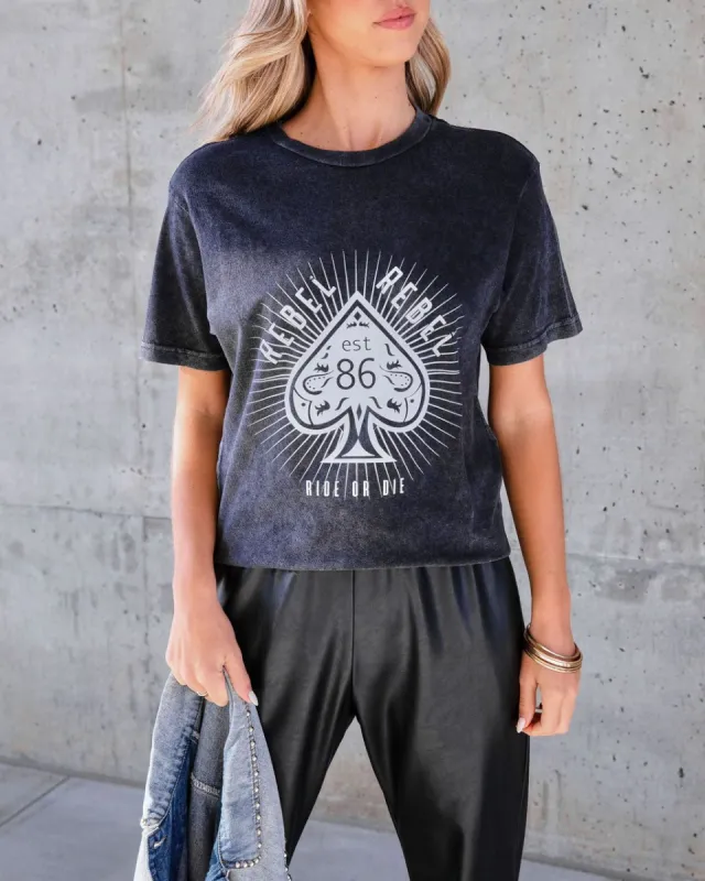Ride Or Die Rebel Cotton Tee sold by Vici