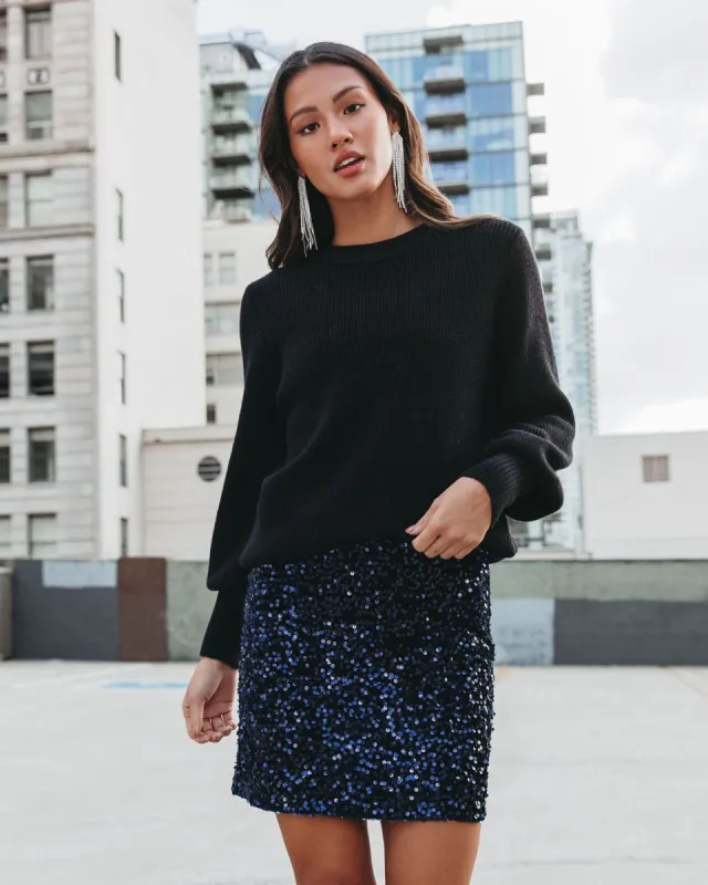 Viva La Vida Sequin Velvet Mini Skirt sold by Vici