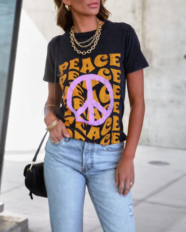 All About Peace Cotton Tee sold by Vici