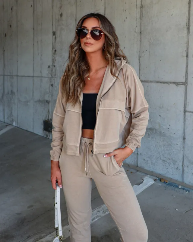 Fern Pocketed Hoodie Lightweight Jacket sold by Vici