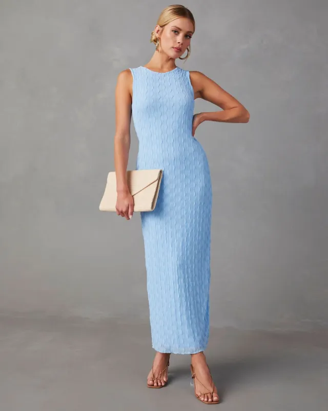Ryleigh Textured Maxi Dress sold by Vici