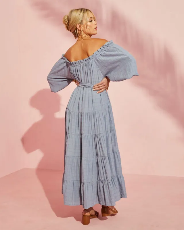 Cater To You Tiered Midi Dress sold by Vici