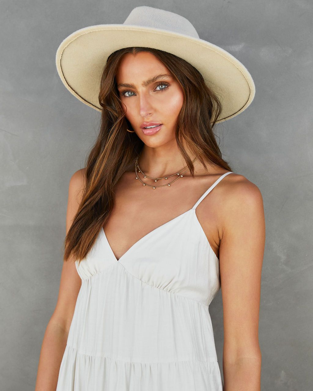 Suzzy Tiered Pocketed Maxi Dress - Ecru - FINAL SALE sold by Vici product image thumbnail 4