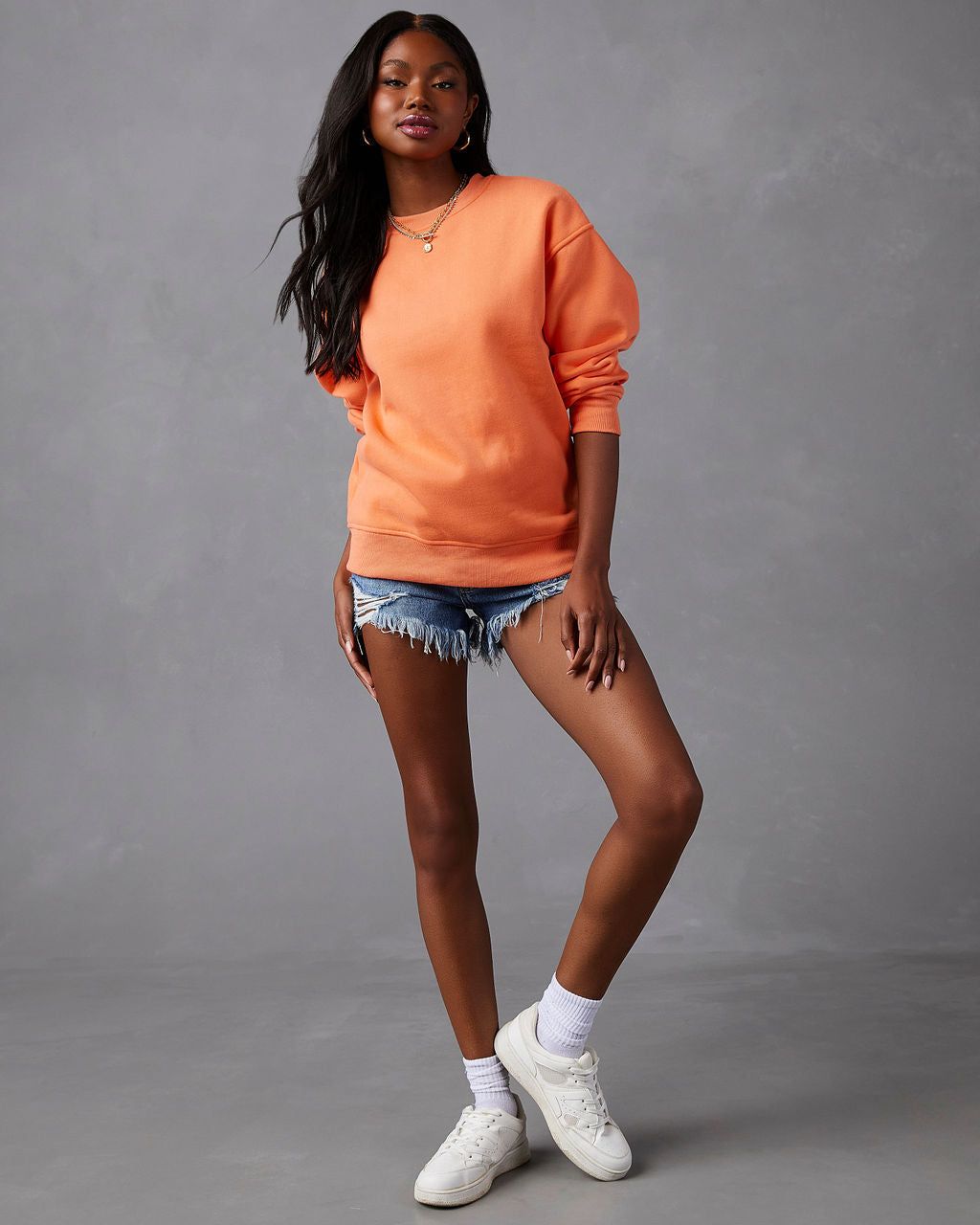 Be Kind Cotton Blend Sweatshirt - Orange - SALE sold by Vici product image thumbnail 7