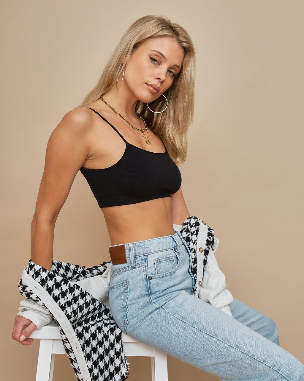 Manhattan Ribbed Brami - Black - FINAL SALE sold by Vici product image thumbnail 6