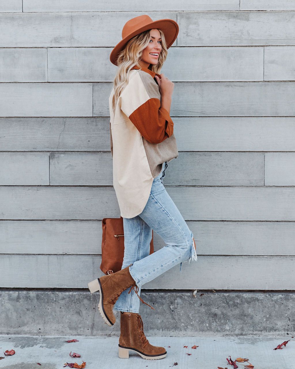 Mav Cotton Corduroy Colorblock Shacket - FINAL SALE sold by Vici product image thumbnail 7