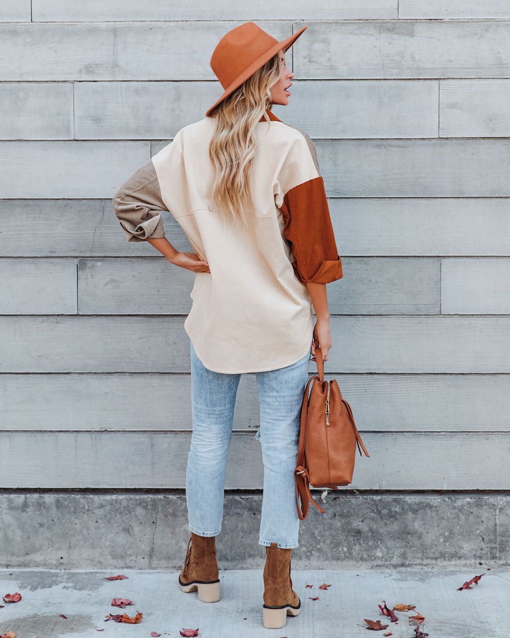 Mav Cotton Corduroy Colorblock Shacket - FINAL SALE sold by Vici product image thumbnail 8