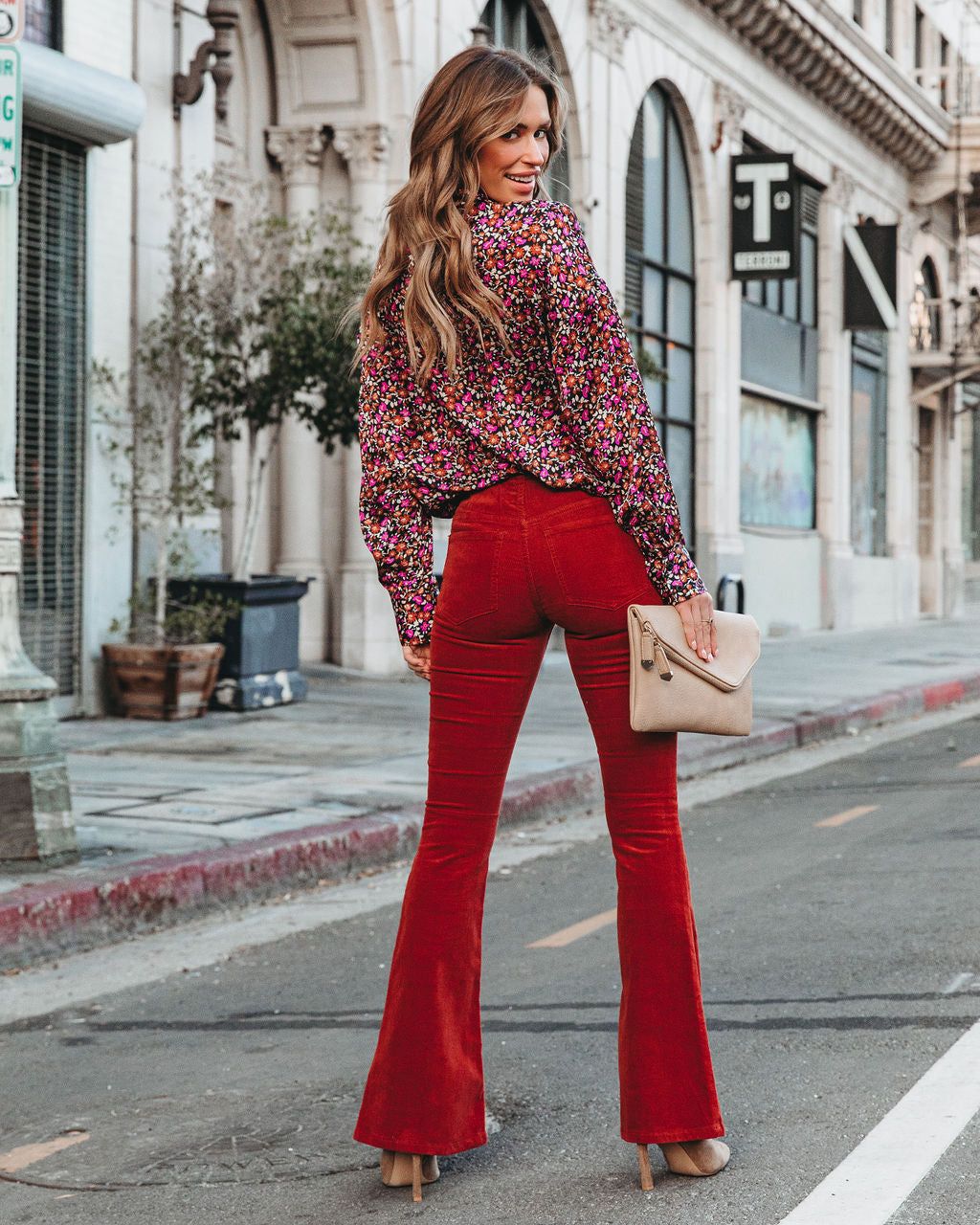 Freda Floral Satin Button Down Top - FINAL SALE sold by Vici product image thumbnail 6