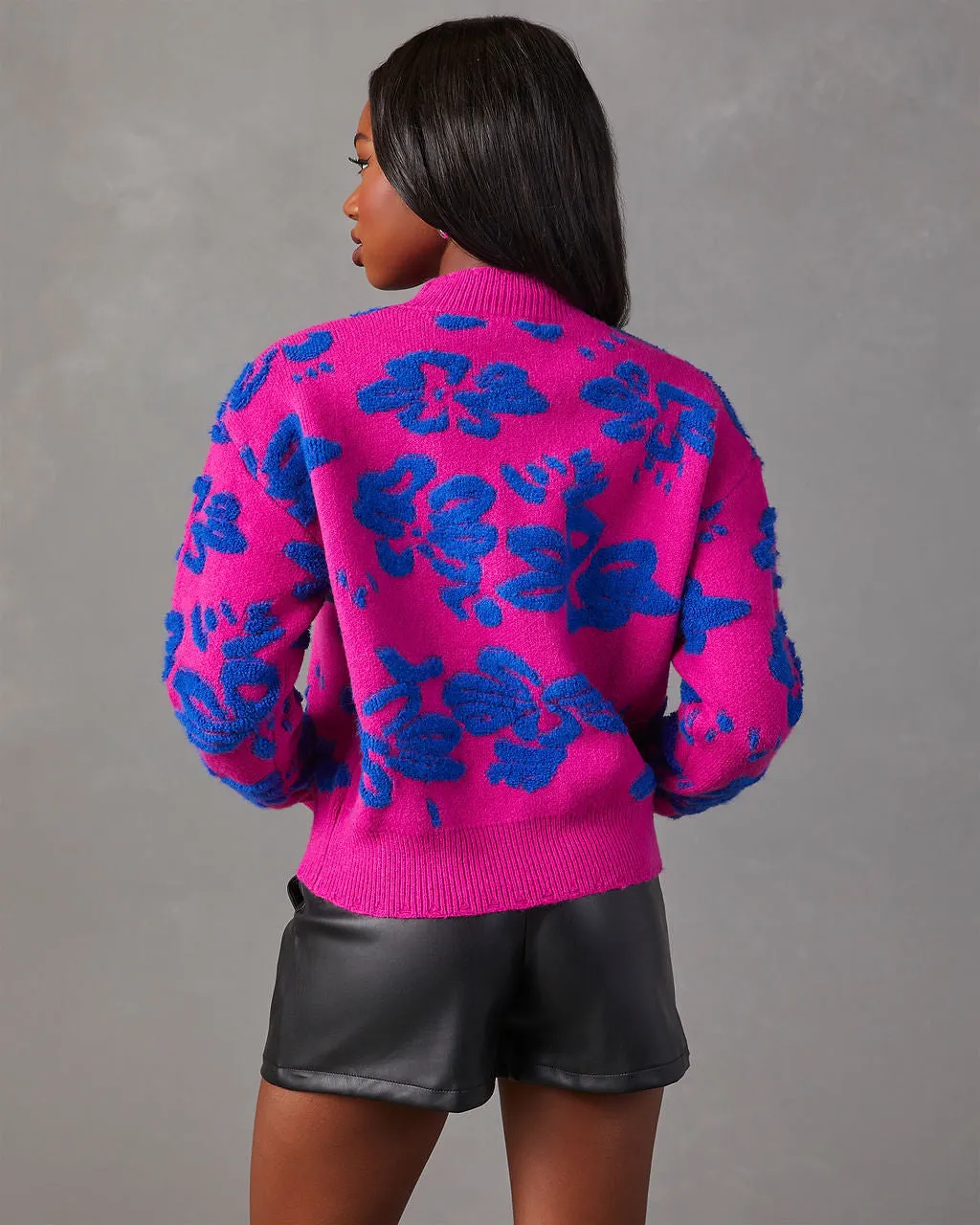 Chilly Days Textured Floral Sweater sold by Vici product image thumbnail 5