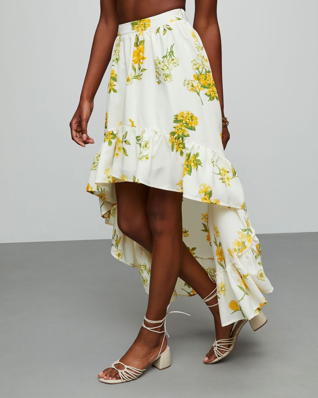 Summer Meadows Floral Midi Skirt sold by Vici product image thumbnail 4