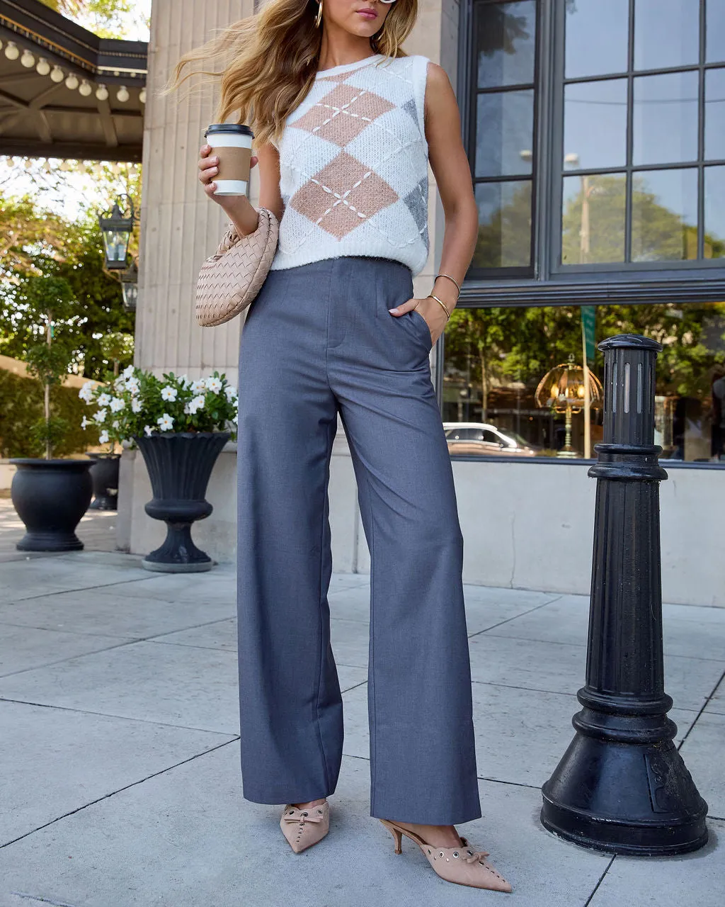 Skai Mid Rise Straight Leg Pants sold by Vici product image thumbnail 5