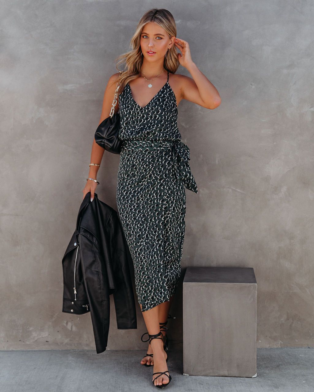 Paniz Printed Wrap Midi Skirt - FINAL SALE sold by Vici