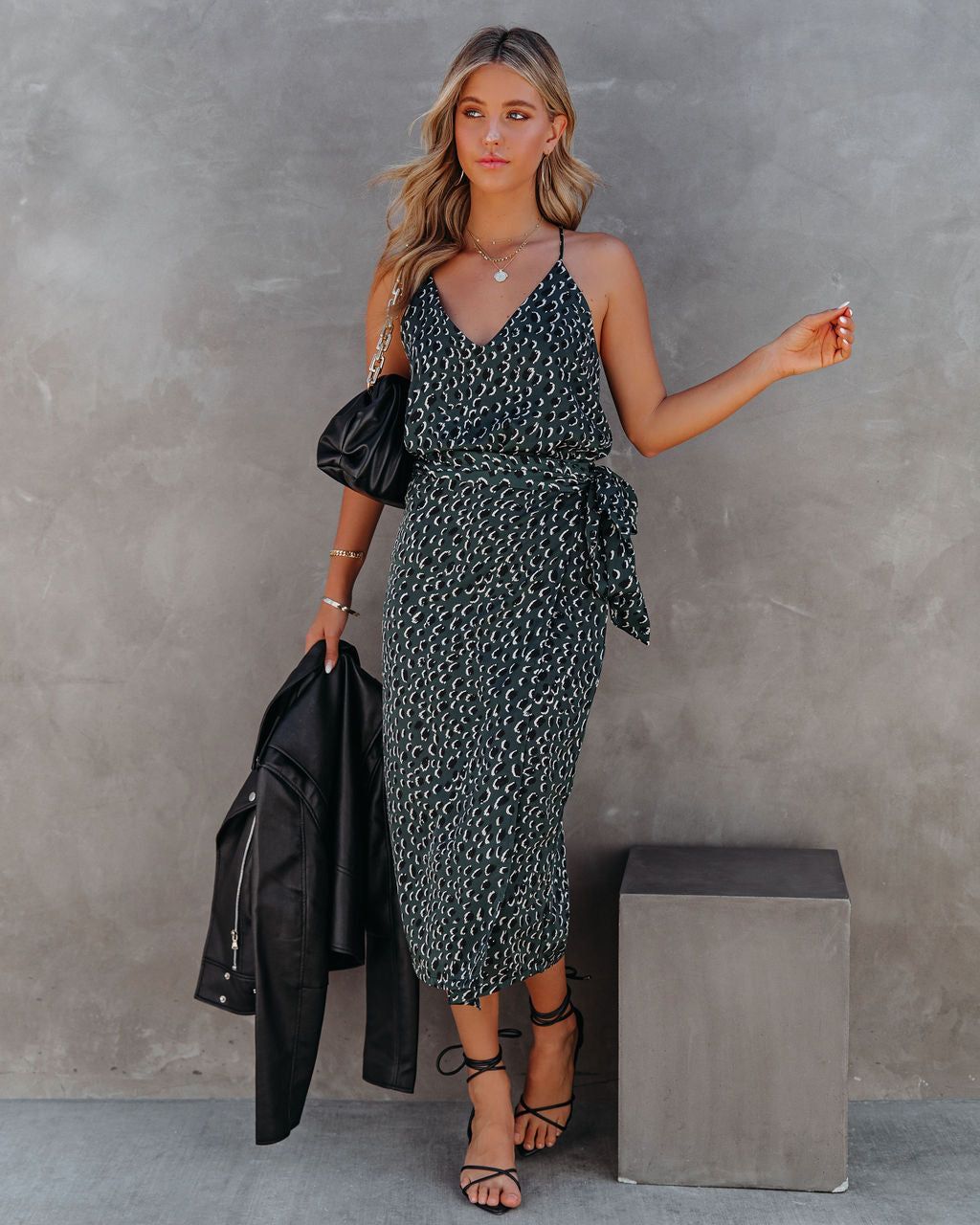 Paniz Printed Wrap Midi Skirt - FINAL SALE sold by Vici product image thumbnail 5