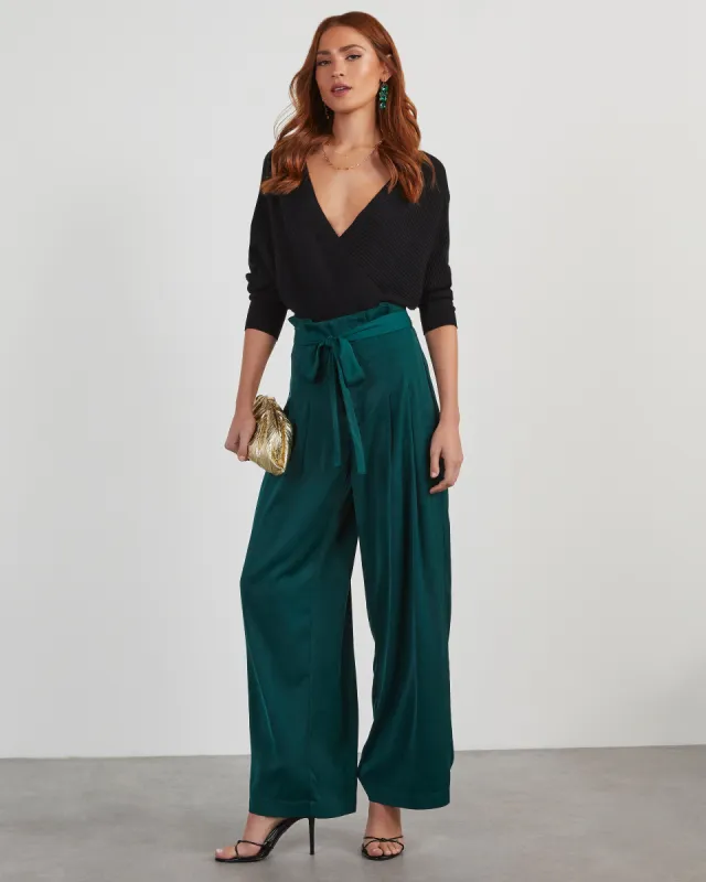 Cassandra High Waisted Front Tie Pants sold by Vici