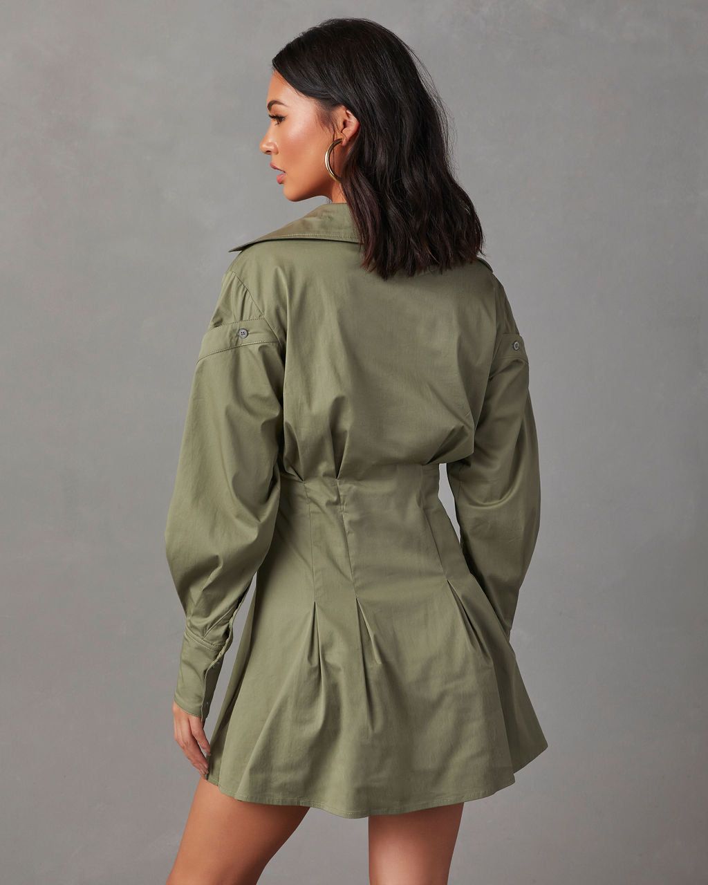 Emille Button Down Mini Dress sold by Vici product image thumbnail 4