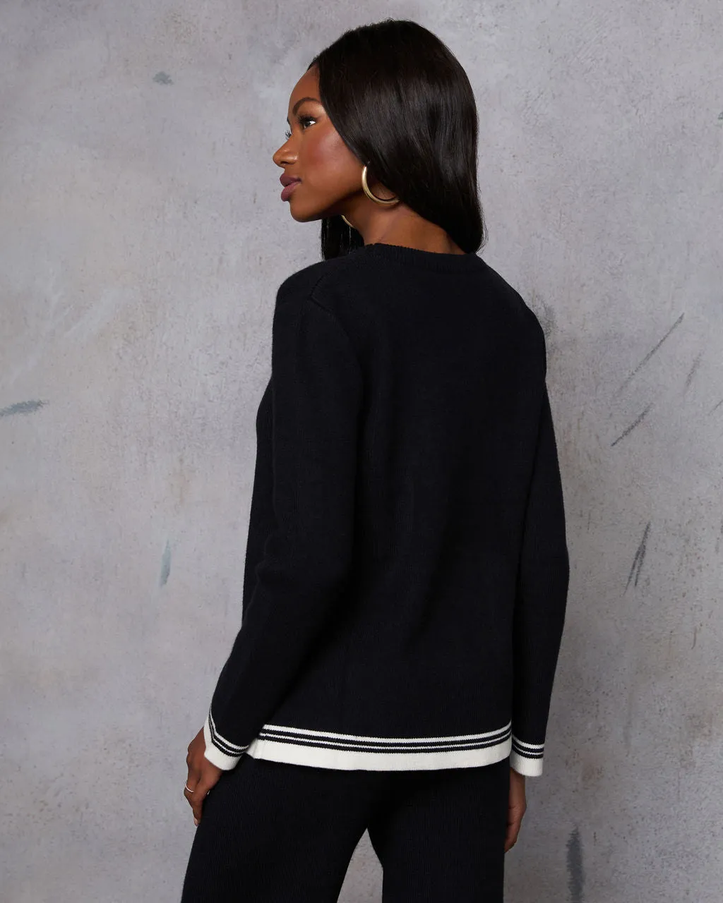 Tesnie Contrast Long Sleeve Top sold by Vici product image thumbnail 4