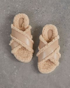 Billini Zelie Slides - Beige sold by Vici
