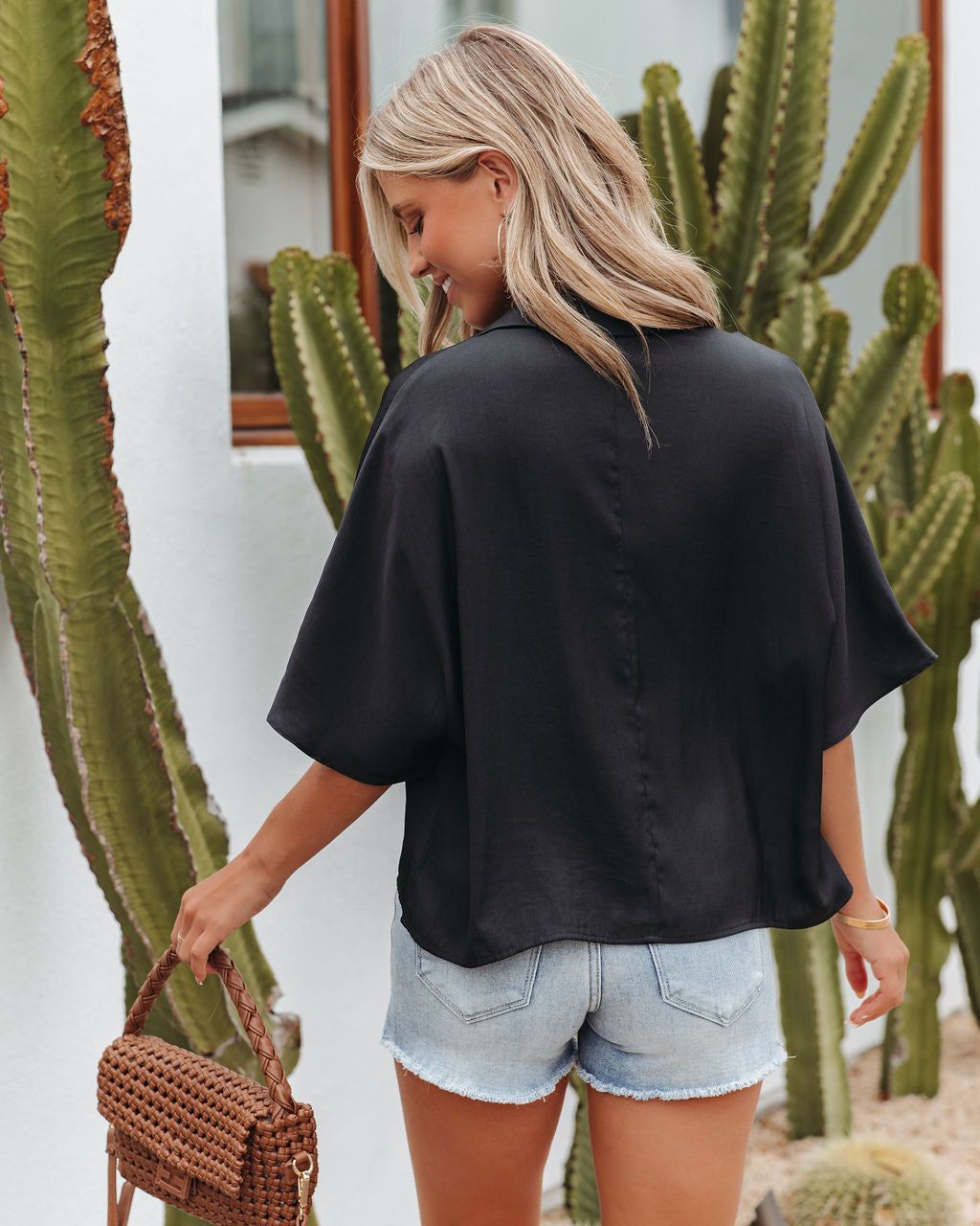 All Time Classic Collared Blouse - Black sold by Vici product image thumbnail 2