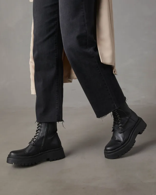 Billini  Edelman Side Zip Combat Boots sold by Vici
