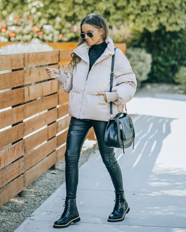 Alina Pocketed Puffer Jacket - Natural - FINAL SALE sold by Vici