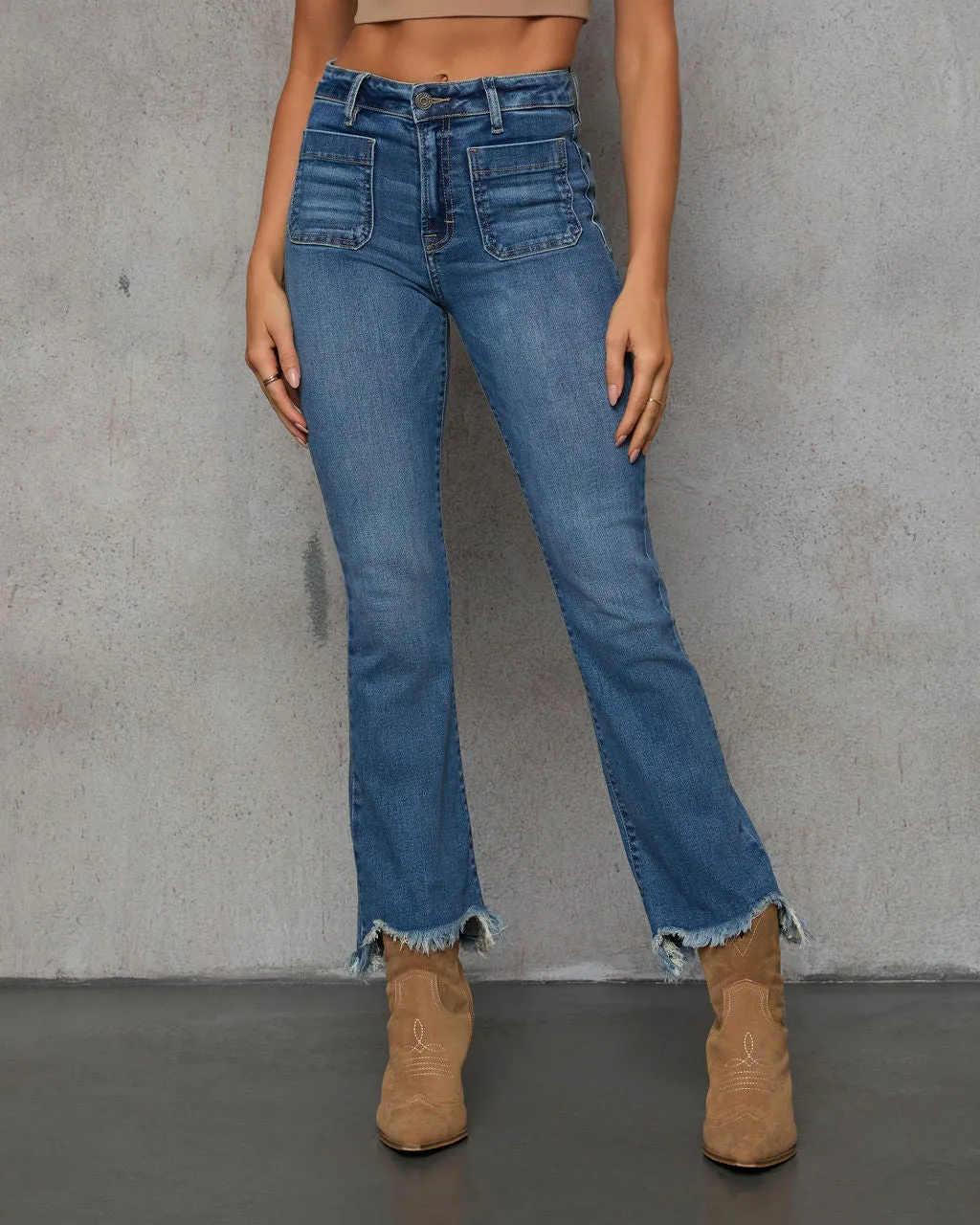 Daisy Mae High Rise Flare Jeans sold by Vici