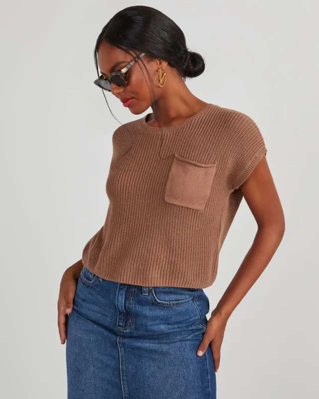 Kerry Relaxed Sweater Top - Camel sold by Vici