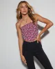 Wildflower Strapless Floral Crop Top sold by Vici