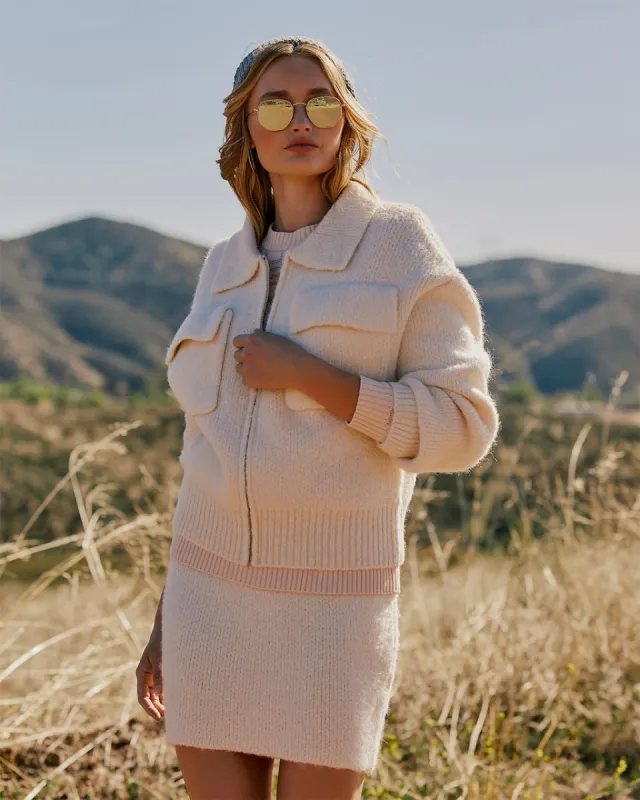 Euphoria Knit Mini Skirt sold by Vici