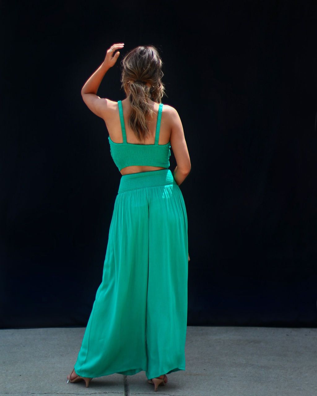 Make It Pop Pocketed Smocked Pants sold by Vici product image thumbnail 2