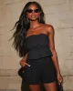 Reid Cinched Waist Tube Crop Top sold by Vici
