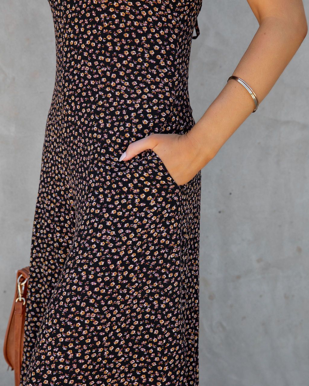 Mazarina Floral Pocketed Jumpsuit - SALE sold by Vici product image thumbnail 4
