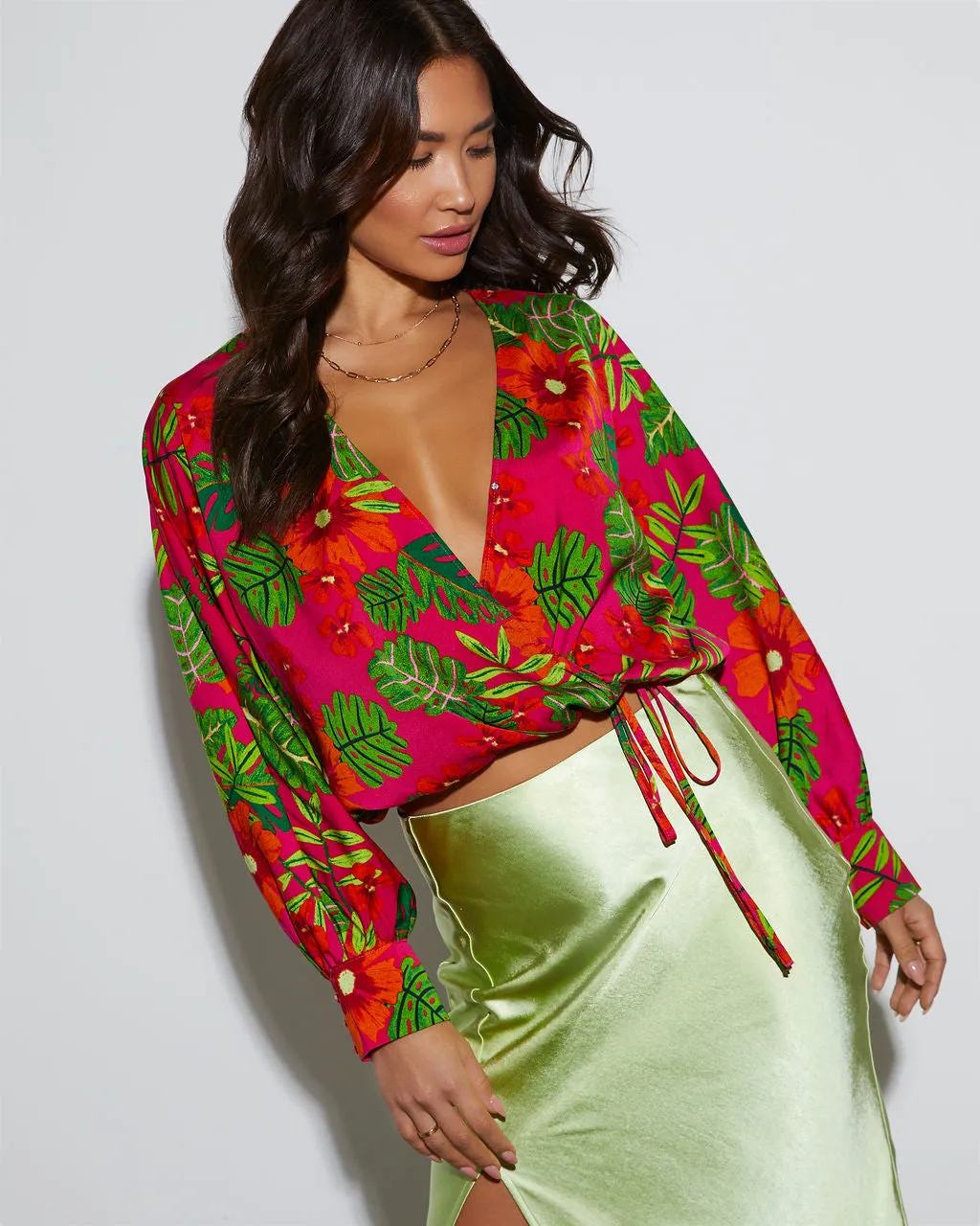 Neiva Tropical Long Sleeve Blouse sold by Vici