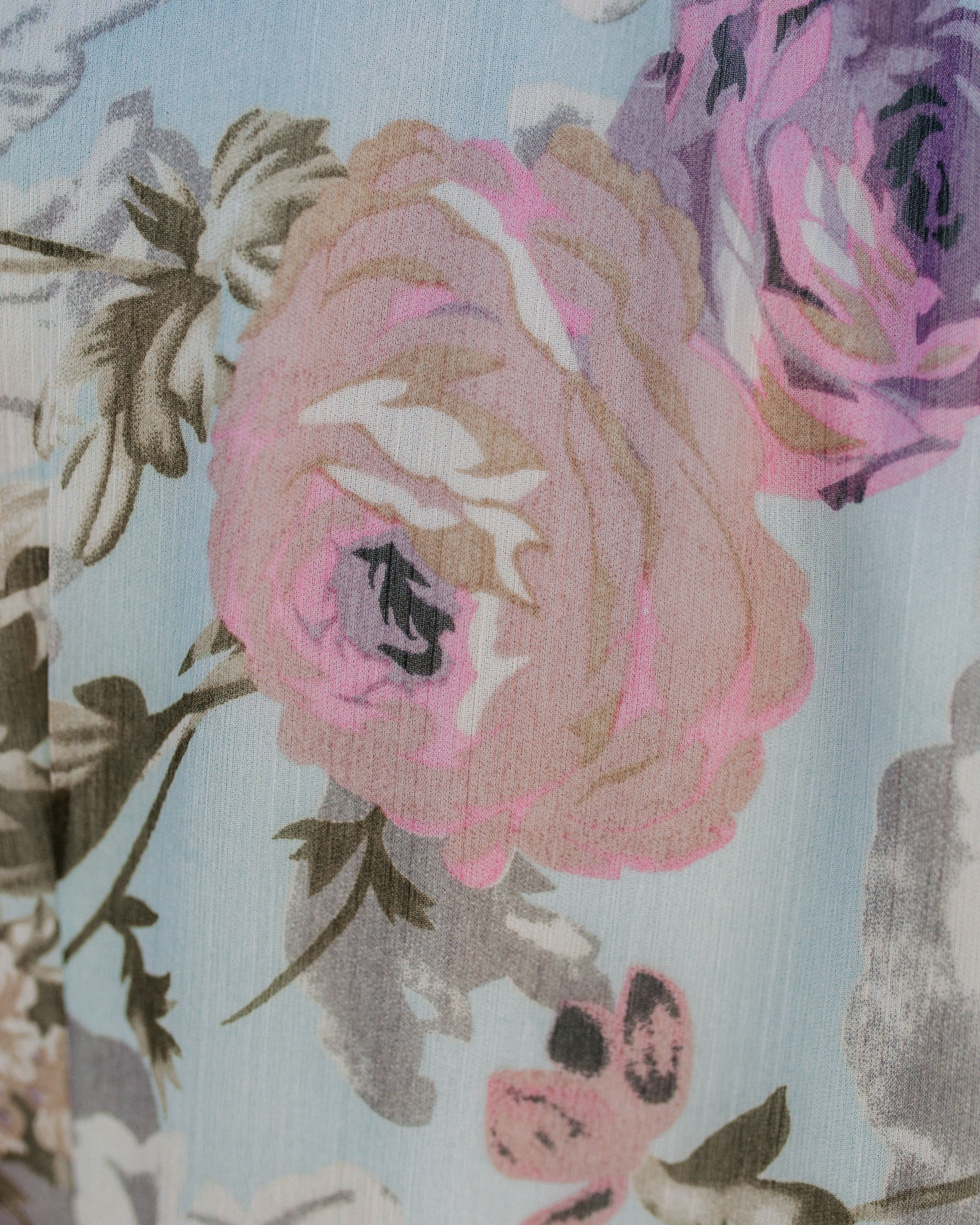 French Flair Floral Wrap Maxi Dress - FINAL SALE sold by Vici product image thumbnail 4