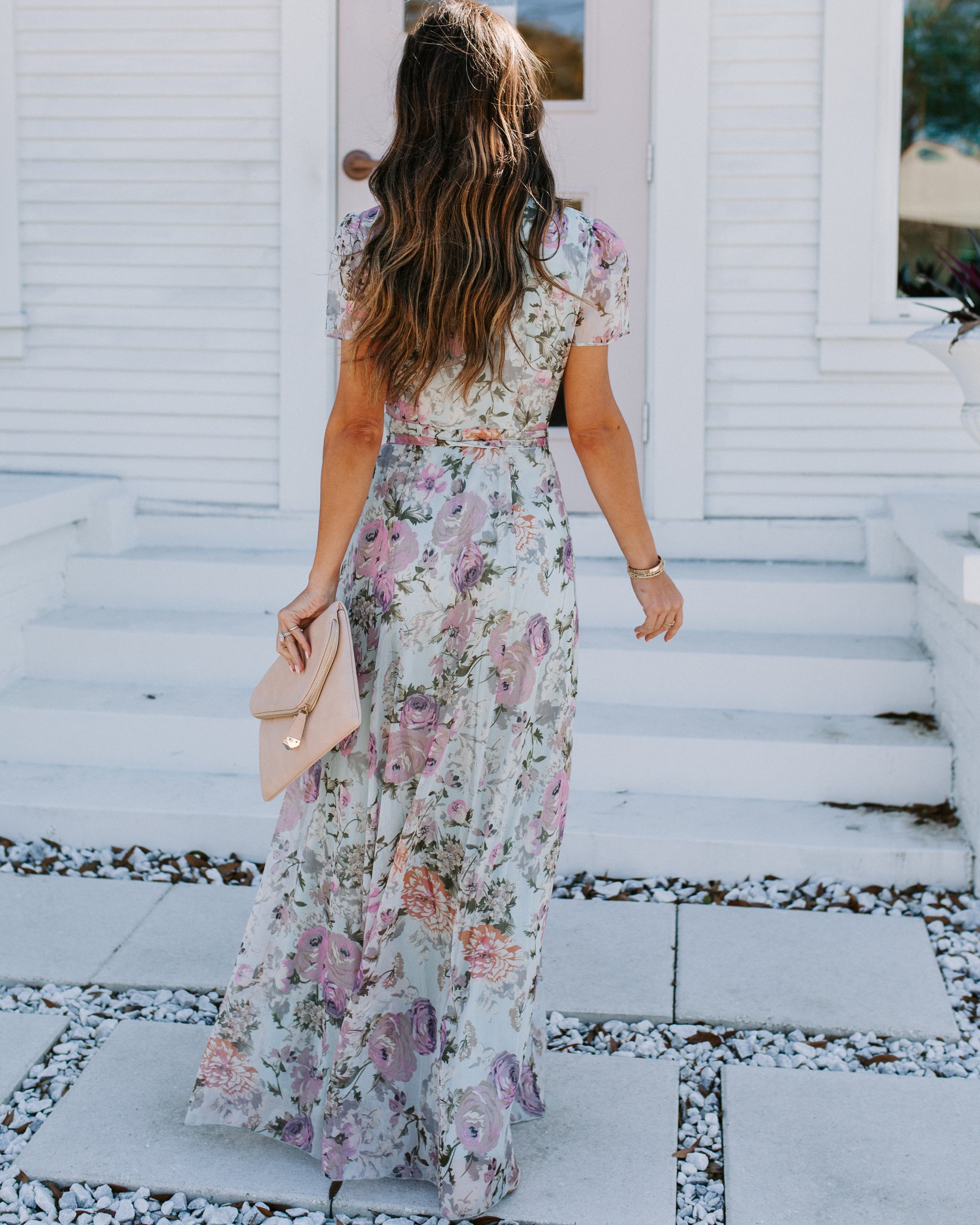 French Flair Floral Wrap Maxi Dress - FINAL SALE sold by Vici product image thumbnail 2